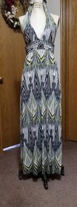 Halter top style maxi dress